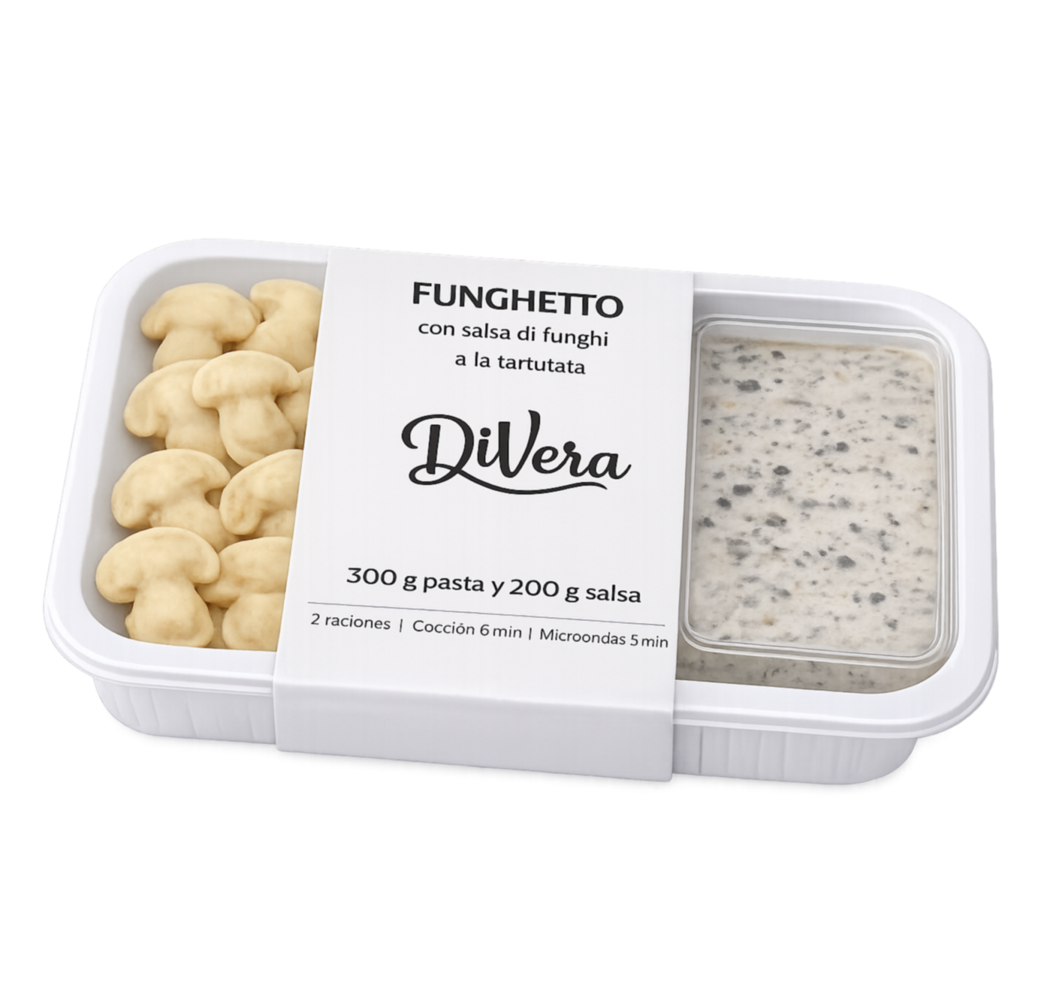 FUNGHETTO FUNGHI CON SALSA FUNGHI A LA TARTUFATA