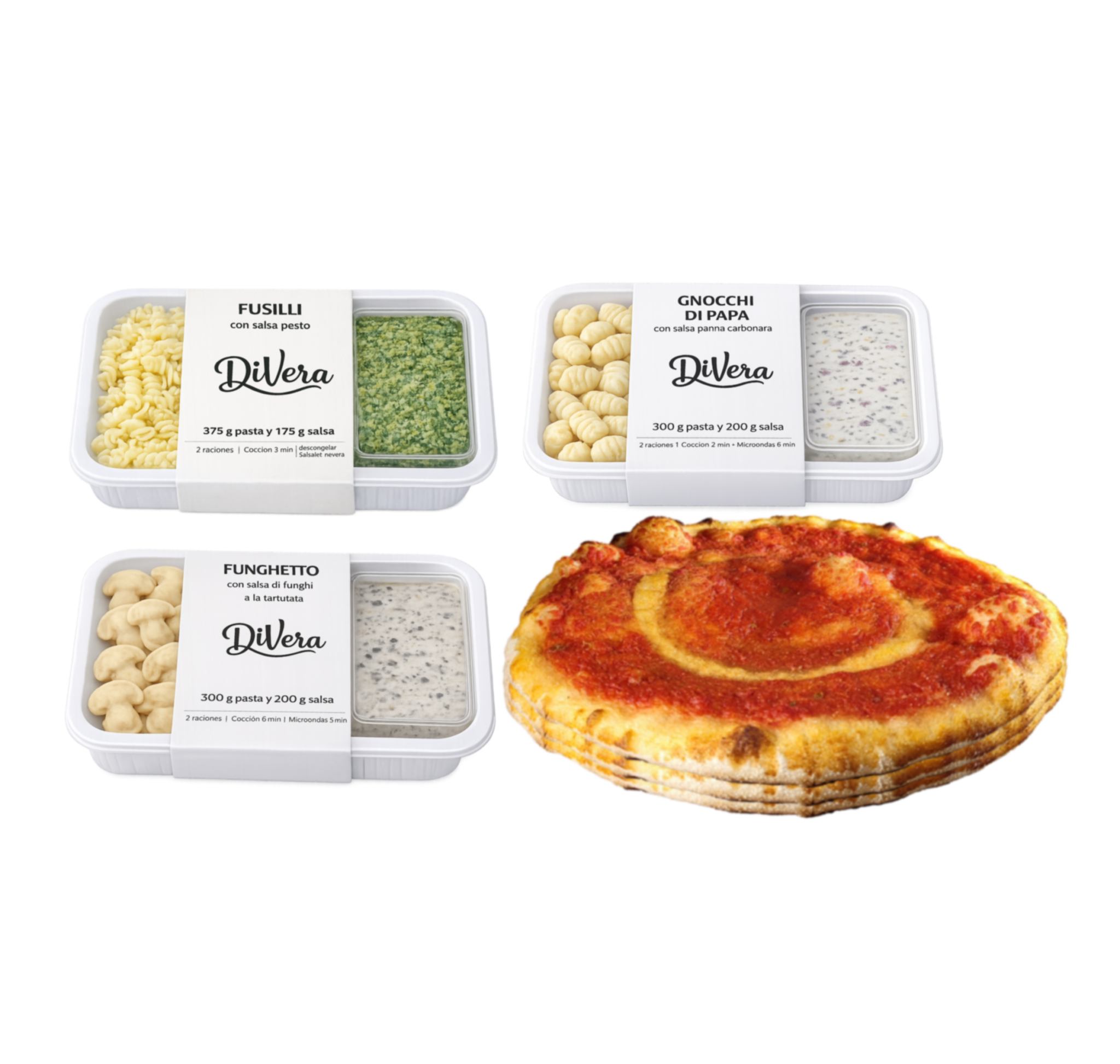 KITS PASTAS + SALSAS + PIZZAS