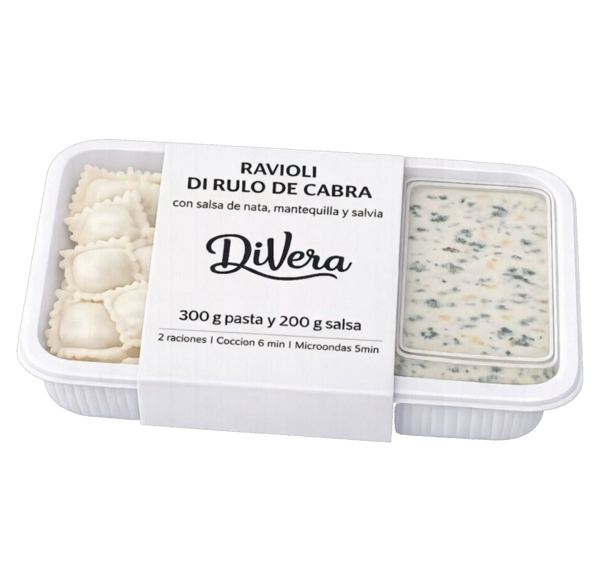 RAVIOLI DI RULO DE CABRA CON SALSA PANNA SALVIA